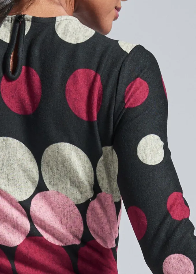 ABSTRACT SWEATER DRESS Pink Multi Women VENUS Short Dresses