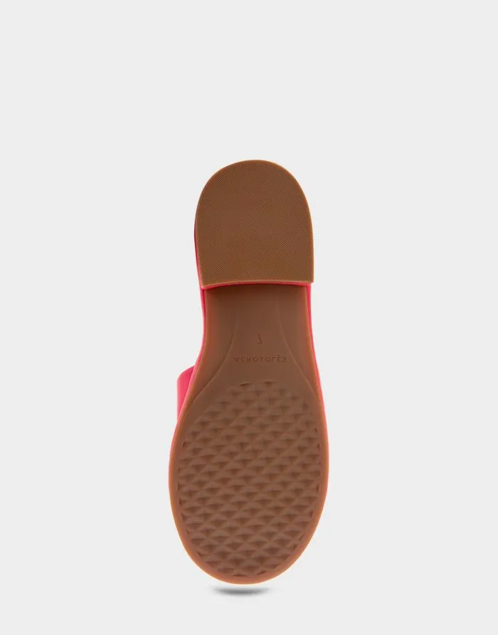 Aerosoles Comfortable Women039s Debossed Chain Link Slide Sandal In Virtual Pink Leather Virtual Pink Leather Women Slides