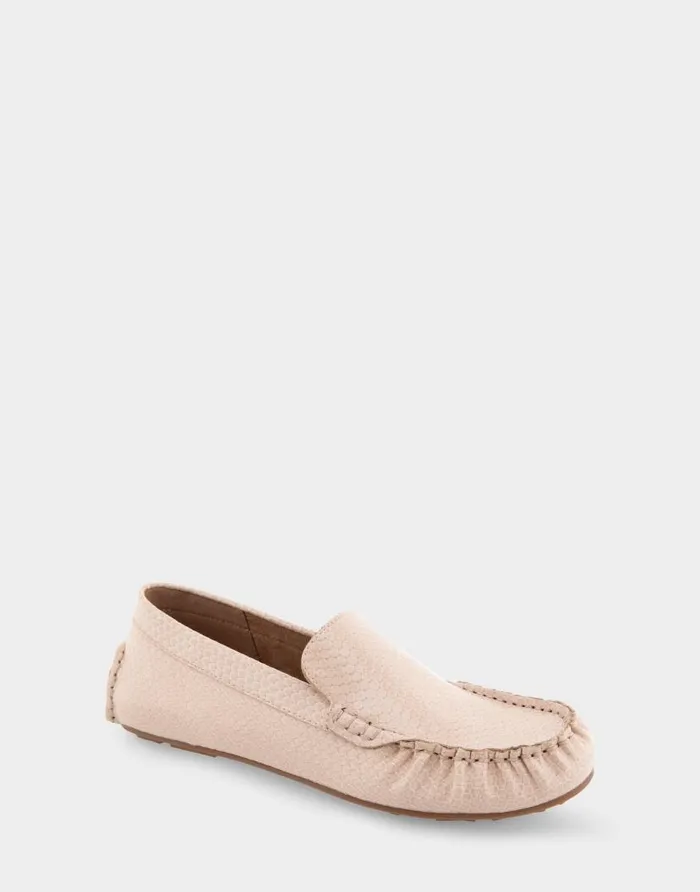 Aerosoles Comfortable Women039s Driver In Cipria Snake Faux Leather Cipria Snake Faux Leather Women Loafers