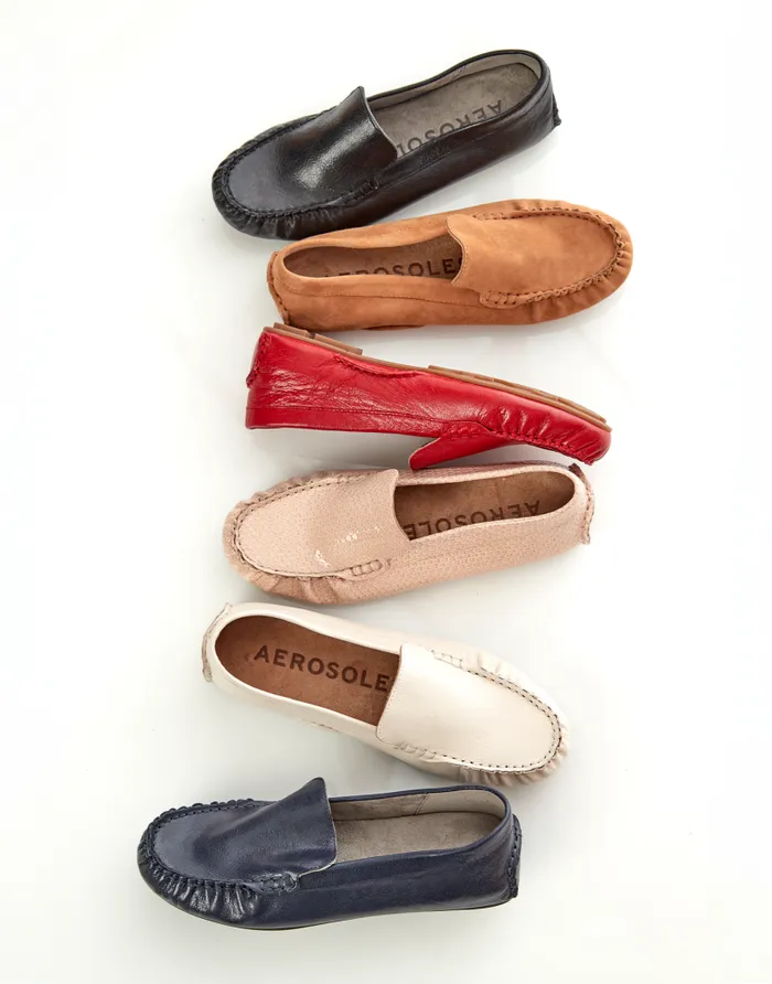 Aerosoles Comfortable Women039s Driver In Tan Suede Tan Suede Women Wide Width Flats