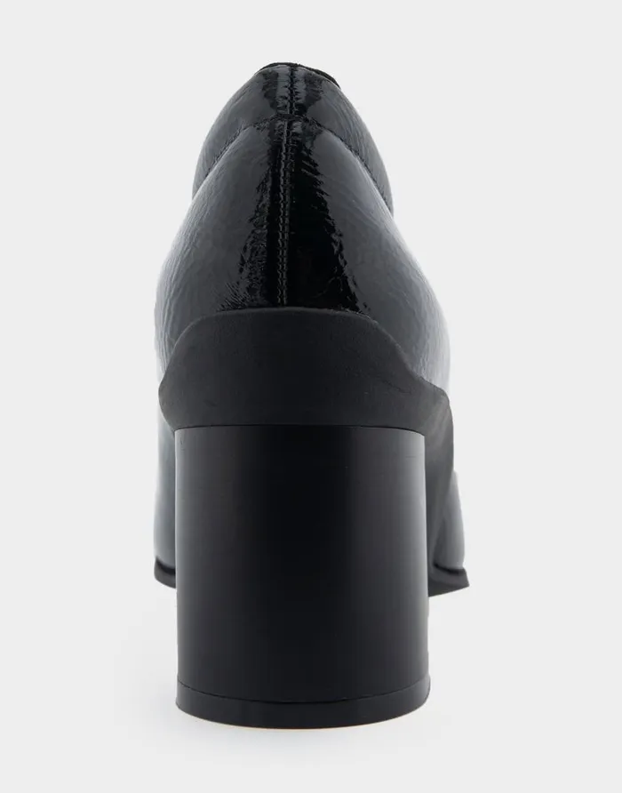 Aerosoles Comfortable Women039s Mid Heel Pump In Black Patent Faux Leather Black Patent Faux Leather Women Pumps