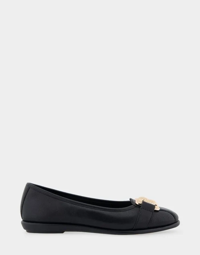 Aerosoles Comfortable Women039s Ornamented Flat In Black Genuine Leather Black Genuine Leather Women Ballet Aerosoles Comfortable Women039s Ornamented Flat In Black Genuine Leather Black Genuine Leather Women Ballet