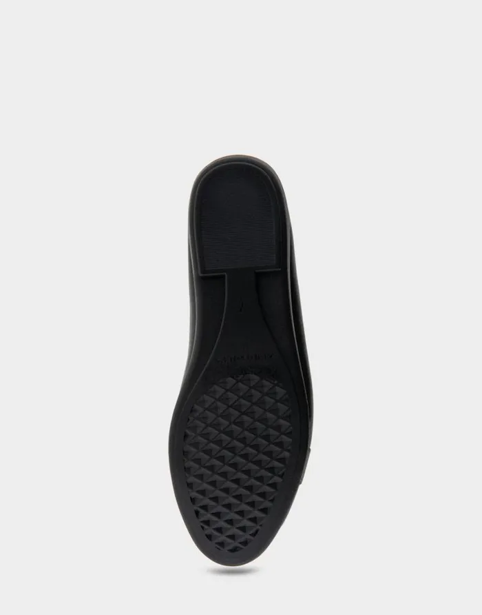 Aerosoles Comfortable Women039s Ornamented Flat In Black Genuine Leather Black Genuine Leather Women Ballet