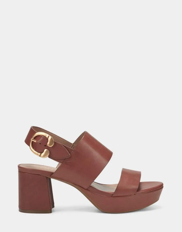 Aerosoles Comfortable Women039s Sandal In Light Brown Genuine Leather Clay Leather Women Platforms Aerosoles Comfortable Women039s Sandal In Light Brown Genuine Leather Clay Leather Women Platforms