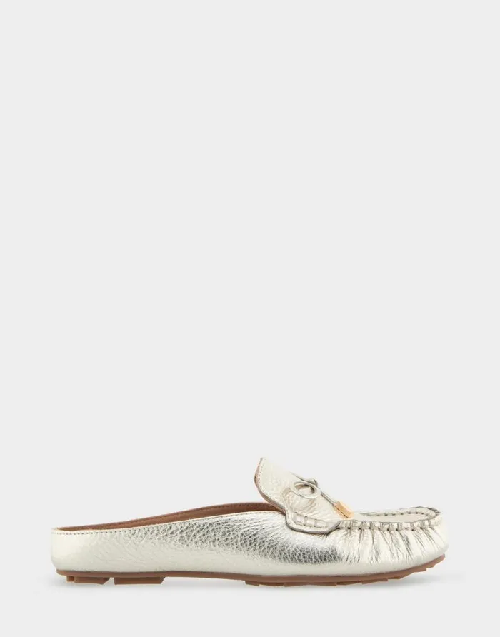 Aerosoles Comfortable Women039s Slip On Driver In Soft Gold Leather Soft Gold Leather Women Wide Width Flats