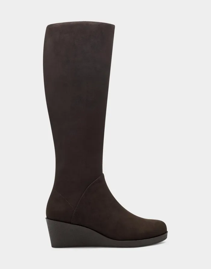 Aerosoles Comfortable Women039s Tall Boot In Brown Faux Suede Brown Faux Suede Women Tall Boots Aerosoles Comfortable Women039s Tall Boot In Brown Faux Suede Brown Faux Suede Women Tall Boots