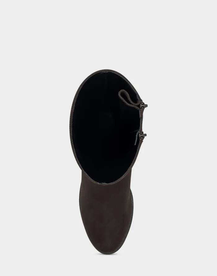 Aerosoles Comfortable Women039s Tall Boot In Brown Faux Suede Brown Faux Suede Women Tall Boots