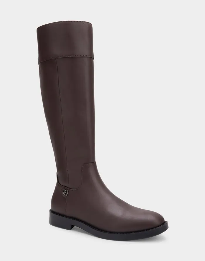 Aerosoles Comfortable Women039s Tall Shaft Boot In Brown Faux Leather Java Faux Leather Women Tall Boots