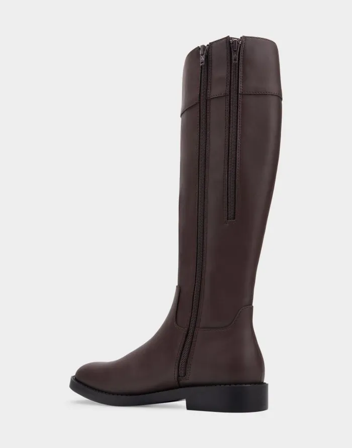 Aerosoles Comfortable Women039s Tall Shaft Boot In Brown Faux Leather Java Faux Leather Women Tall Boots