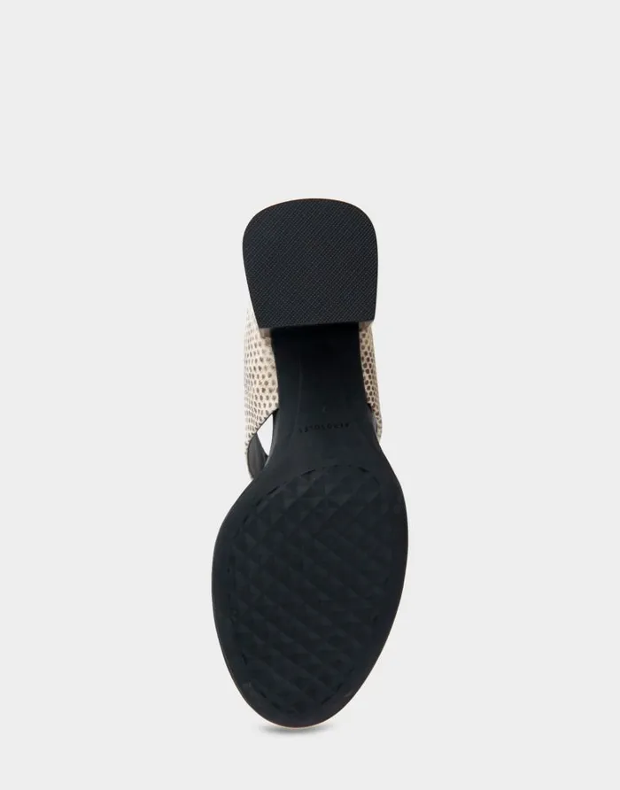 Aerosoles Comfortable Women039s Two Band Block Heel Sandal In Roccia Snake Print Leather Roccia Snake Print Leather Women Dress