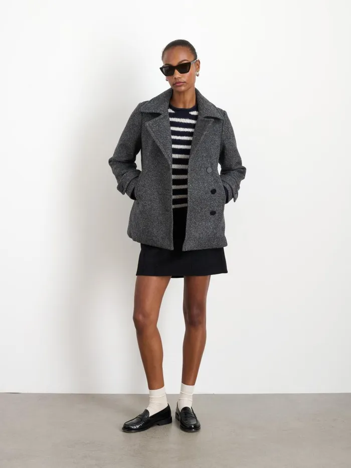 Alex Mill Jackets Outerwear Women Grace Peacoat In Itallian Twill Double Wool