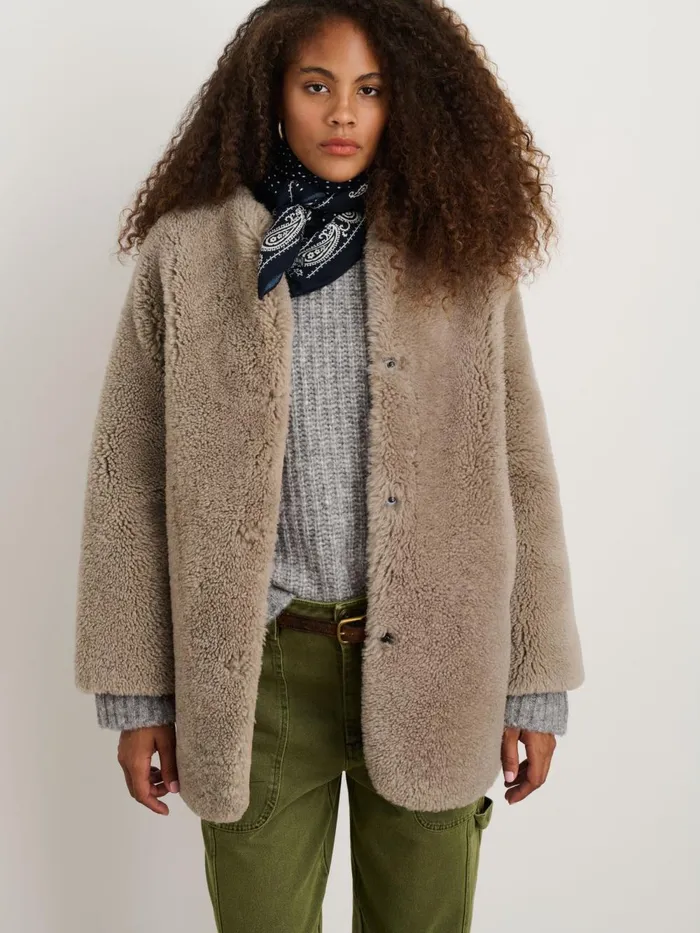 Alex Mill Jackets Outerwear Women Owen Barry Mae Shearling Coat