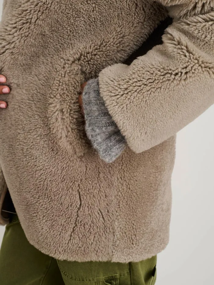 Alex Mill Jackets Outerwear Women Owen Barry Mae Shearling Coat
