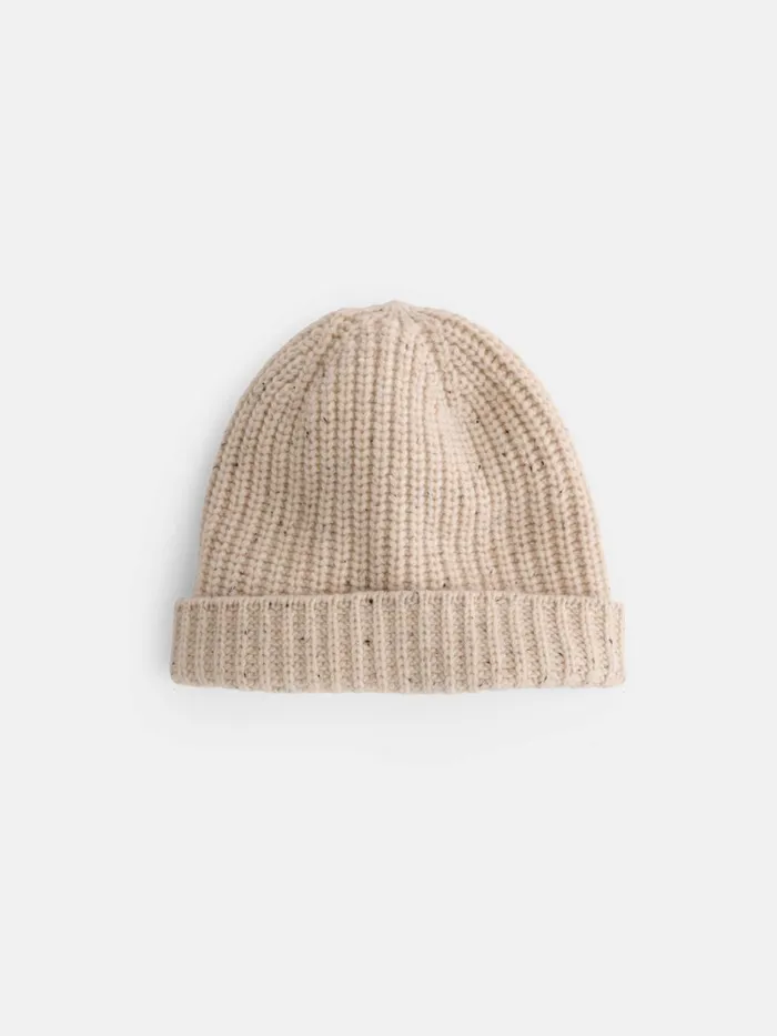 Alex Mill Men Cashmere Donegal Beanie Crme Donegal