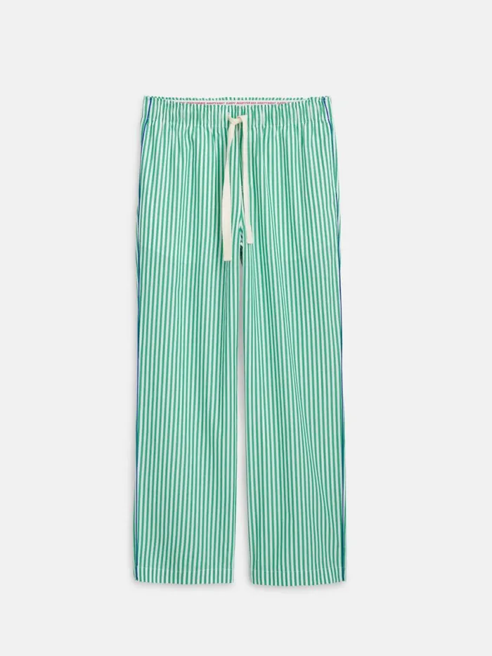 Alex Mill Pajamas Slippers Men P039jimmies Sleep Pant In Stripe Green Stripe