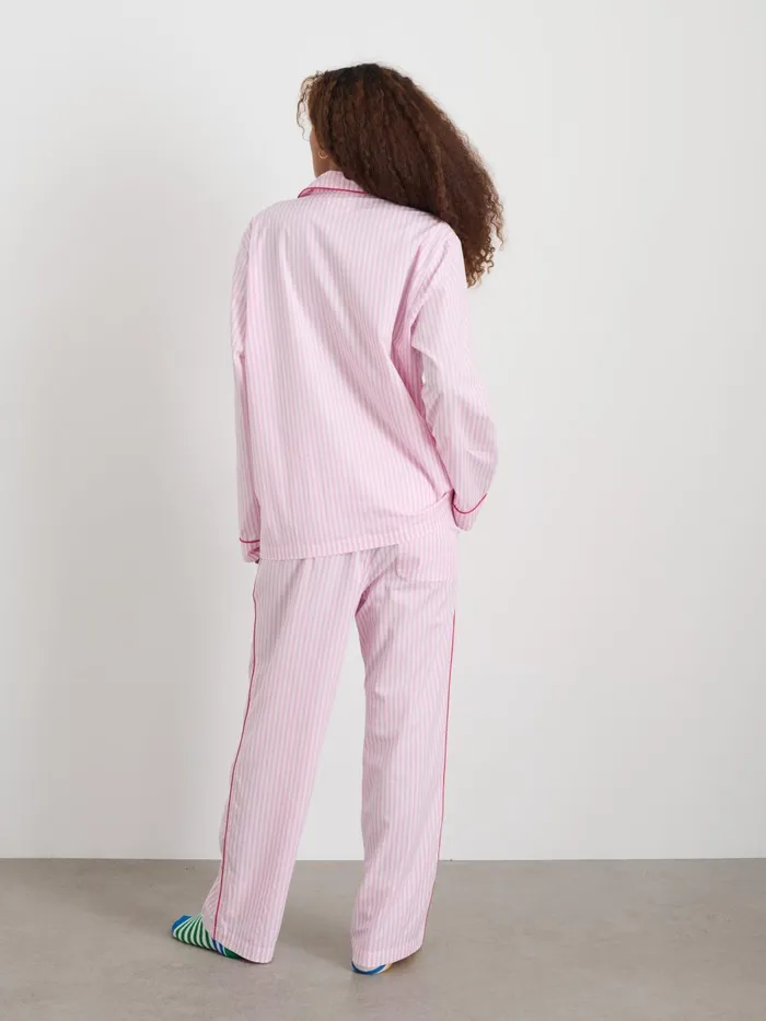 Alex Mill Pajamas Slippers Men P039jimmies Sleep Pant In Stripe Pink Stripe