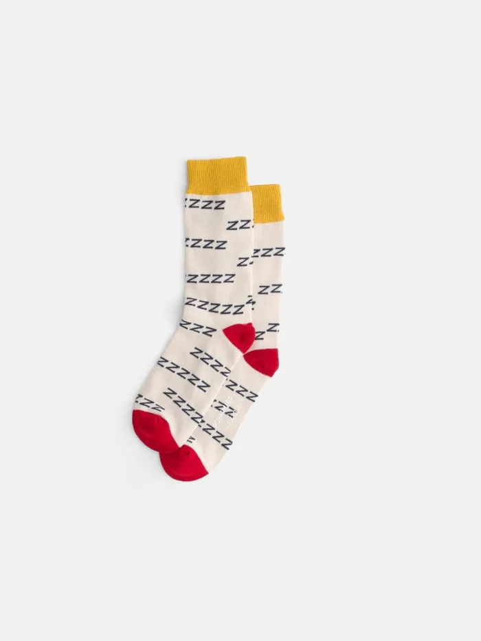 Alex Mill Pajamas Slippers Men P039jimmies Zzzzz Socks Natural