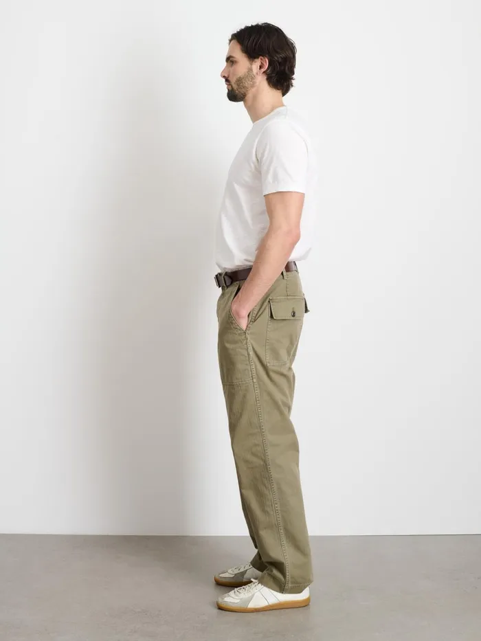 Alex Mill Pants Men Field Pant In Herringbone Vintage Olive