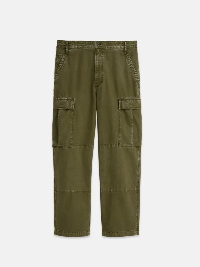Alex Mill Pants Men Garment Dyed Cargo Pant In Canvas Field Olive