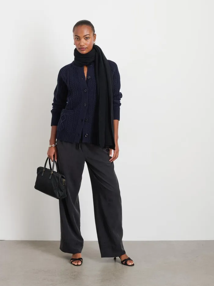 Alex Mill Pants Women Riley Pant In Drapey Twill Rich Black