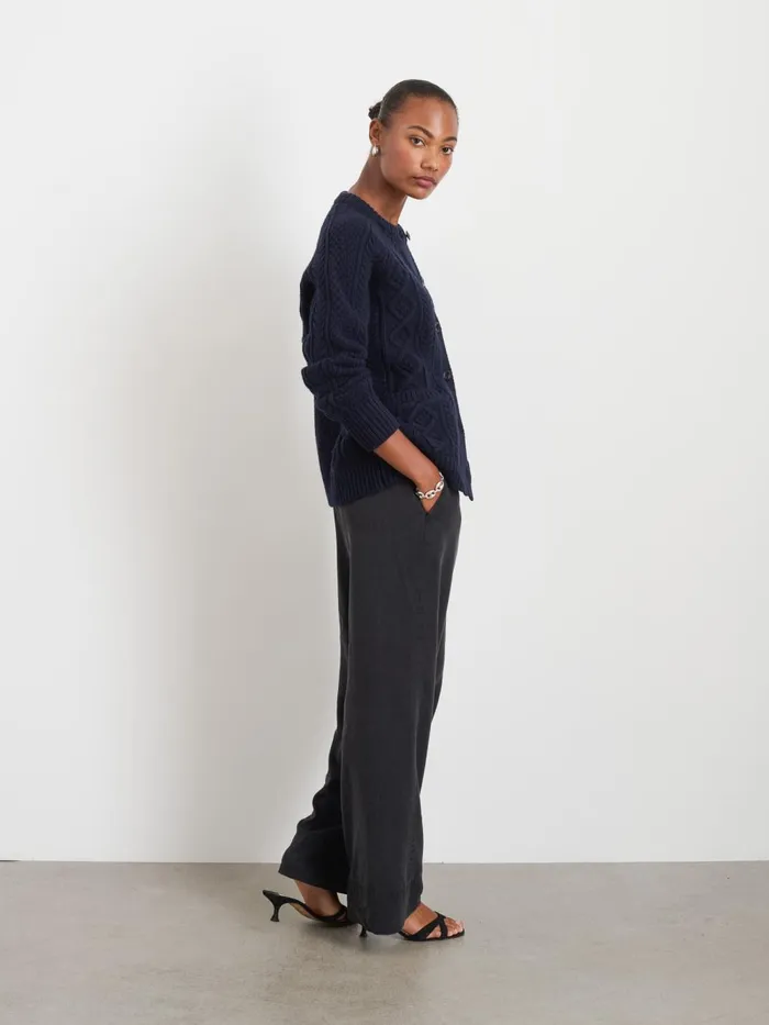 Alex Mill Pants Women Riley Pant In Drapey Twill Rich Black