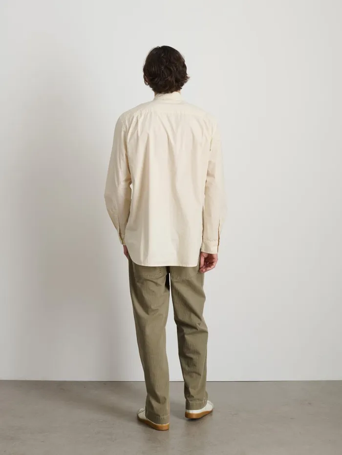 Alex Mill Shirts Men Easy Shirt In Cotton Poplin Stone