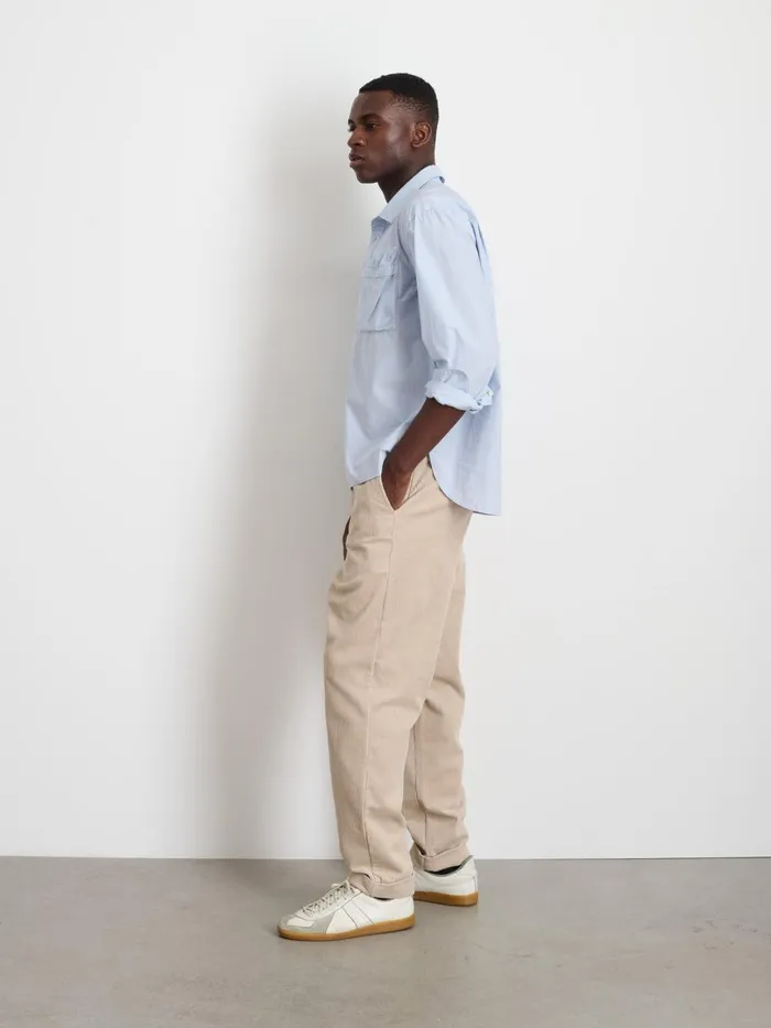 Alex Mill Shirts Men Leo Popover In Paper Cotton Calm Blue