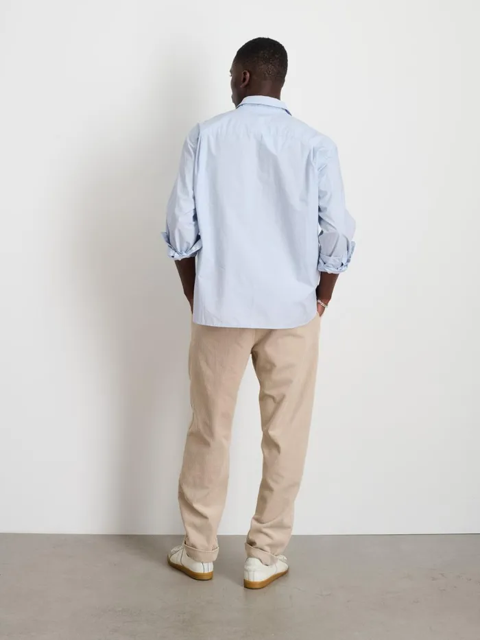 Alex Mill Shirts Men Leo Popover In Paper Cotton Calm Blue