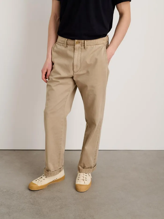 Alex Mill Suiting Blazers Men Long Inseam Straight Leg Pant In Vintage Washed Chino Faded Khaki