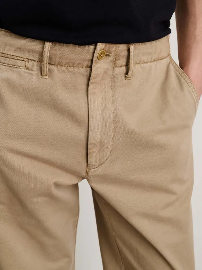 Alex Mill Suiting Blazers Men Long Inseam Straight Leg Pant In Vintage Washed Chino Faded Khaki