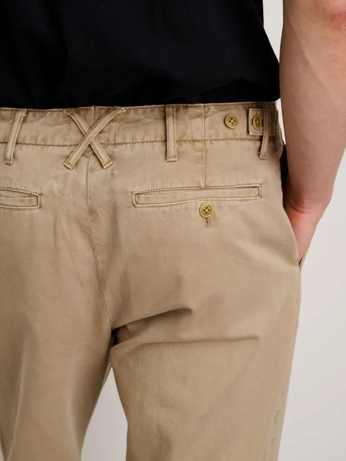 Alex Mill Suiting Blazers Men Long Inseam Straight Leg Pant In Vintage Washed Chino Faded Khaki
