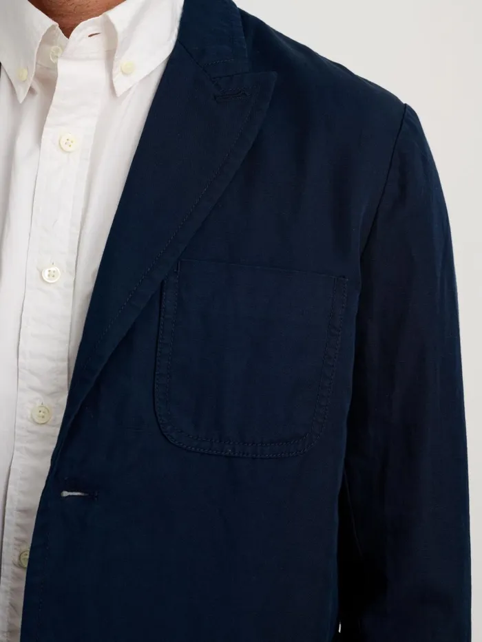 Alex Mill Suiting Blazers Men Mercer Blazer In Cotton Linen Dark Navy