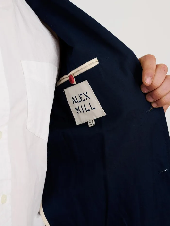 Alex Mill Suiting Blazers Men Mercer Blazer In Cotton Linen Dark Navy