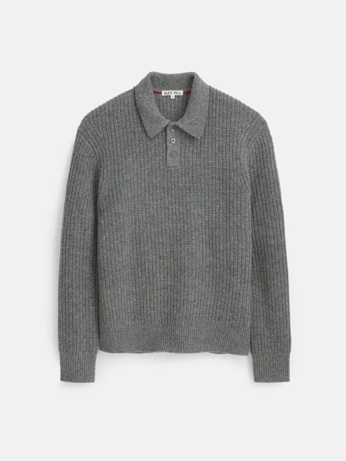 Alex Mill Sweaters Sweatshirts Men Carl Polo Sweater In Chunky Wool