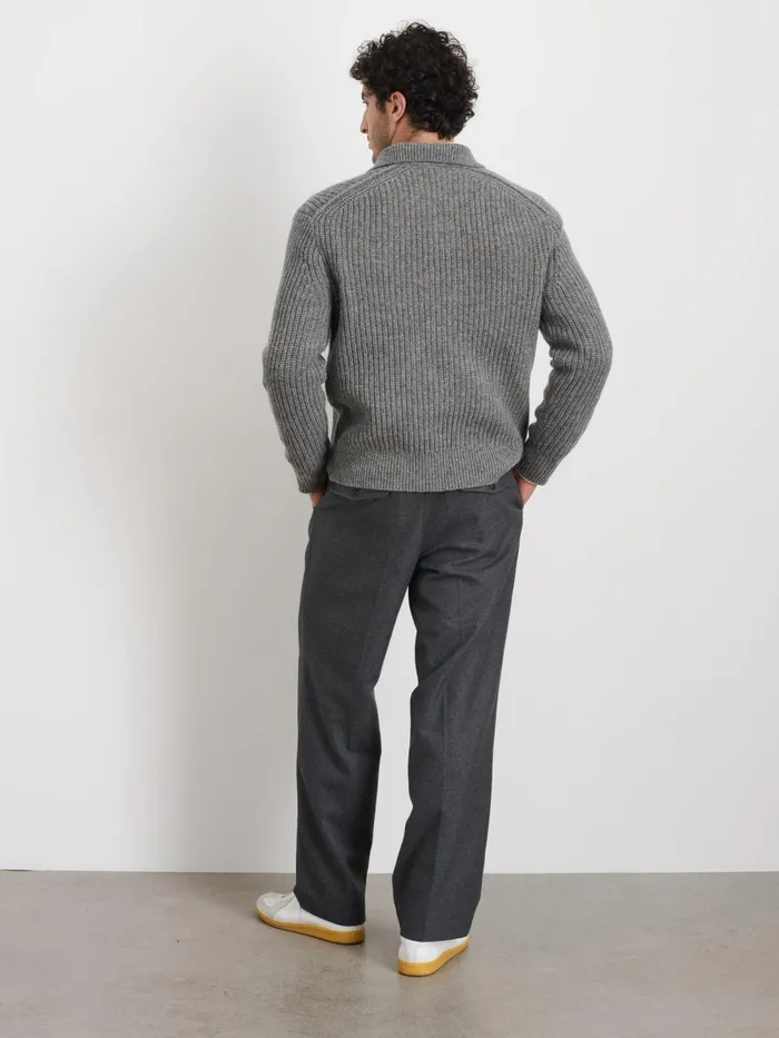Alex Mill Sweaters Sweatshirts Men Carl Polo Sweater In Chunky Wool Alex Mill Sweaters Sweatshirts Men Carl Polo Sweater In Chunky Wool