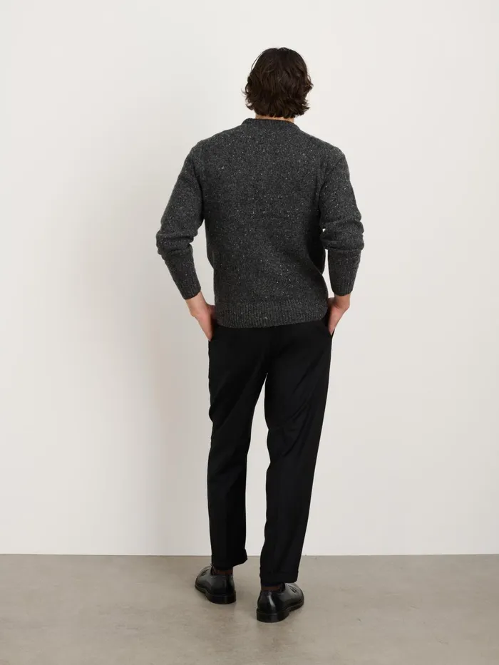 Alex Mill Sweaters Sweatshirts Men Donegal Crewneck Sweater Charcoal