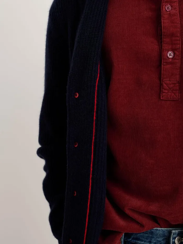 Alex Mill Sweaters Sweatshirts Men Mitchell Cardigan In Washed Cashmere Navy