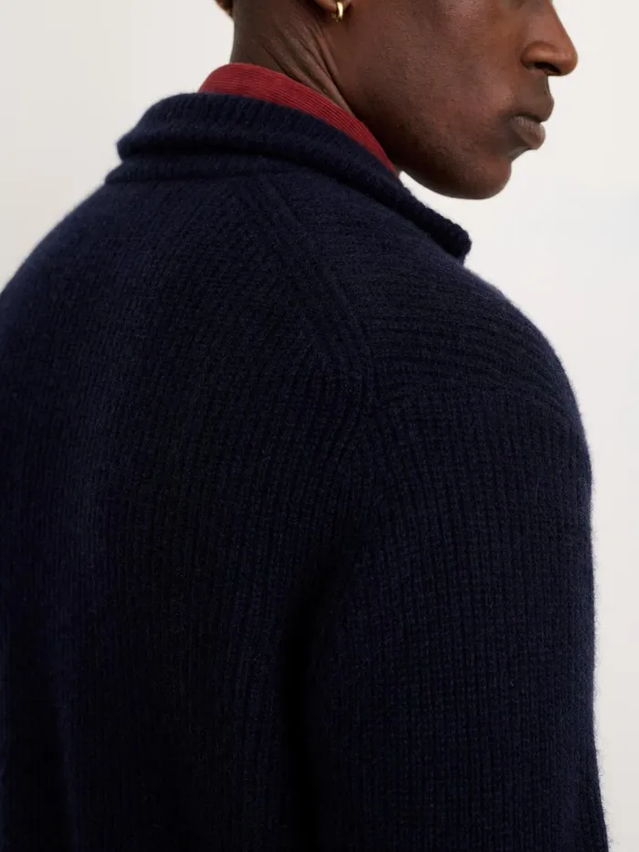 Alex Mill Sweaters Sweatshirts Men Mitchell Cardigan In Washed Cashmere Navy