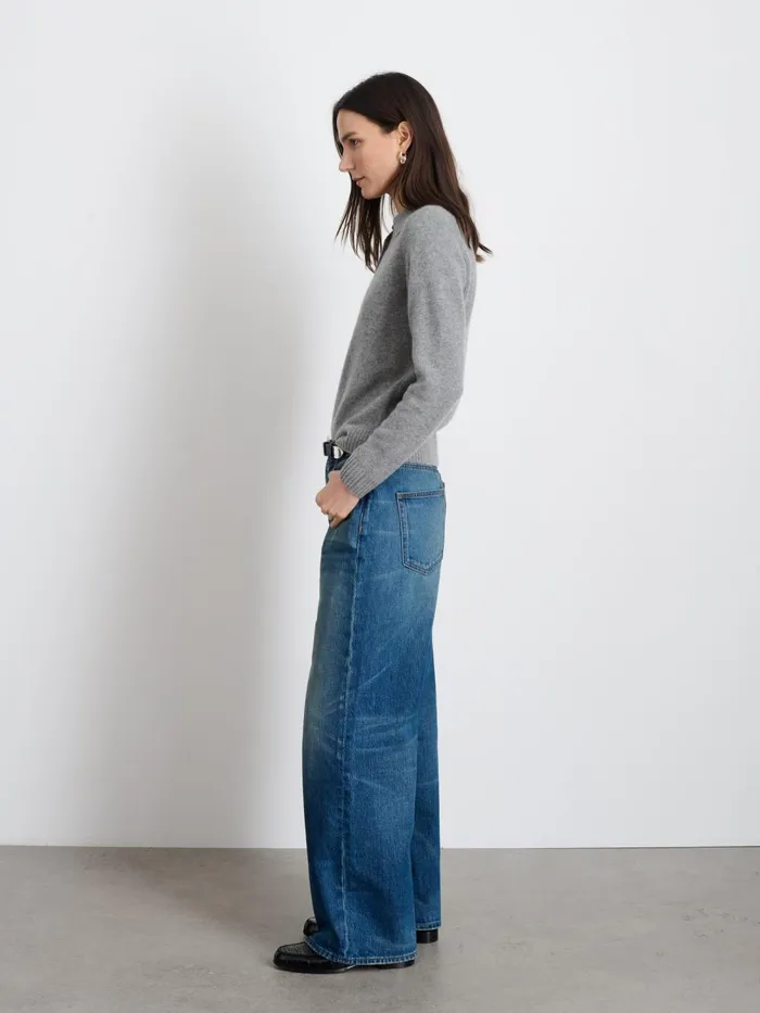 Alex Mill Sweaters Women Alice Polo In Cashmere Heather Grey