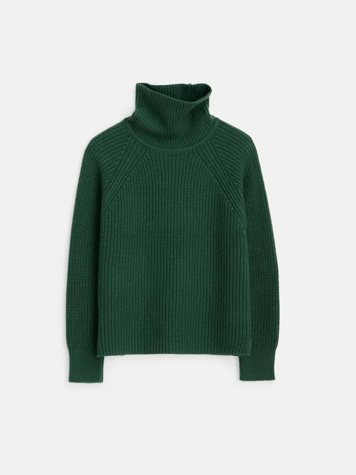 Alex Mill Sweaters Women Chelsea Turtleneck In Cotton Cashmere Hunter Green