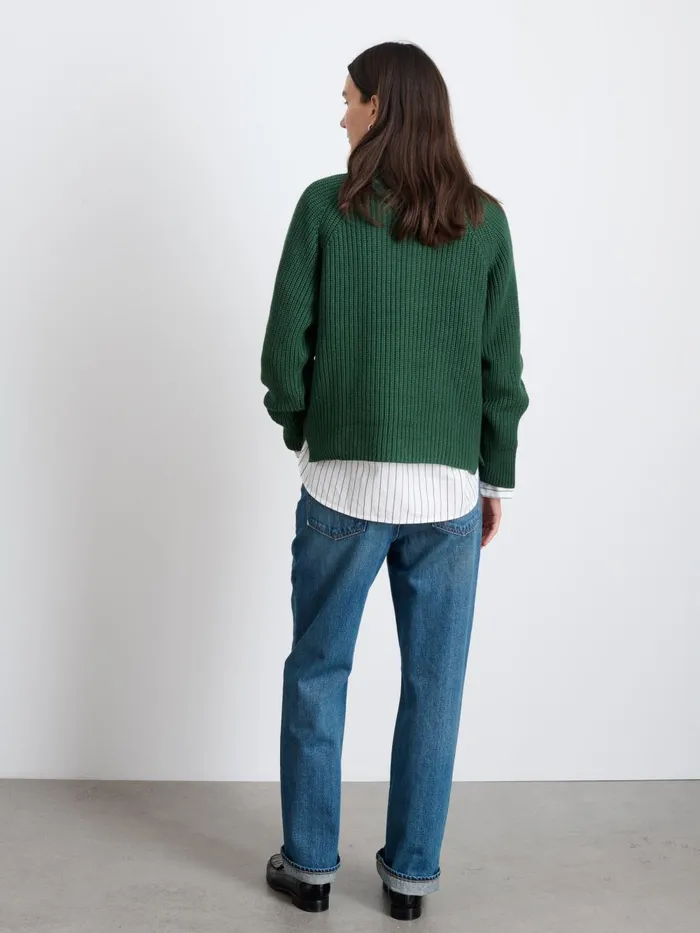 Alex Mill Sweaters Women Chelsea Turtleneck In Cotton Cashmere Hunter Green Alex Mill Sweaters Women Chelsea Turtleneck In Cotton Cashmere Hunter Green