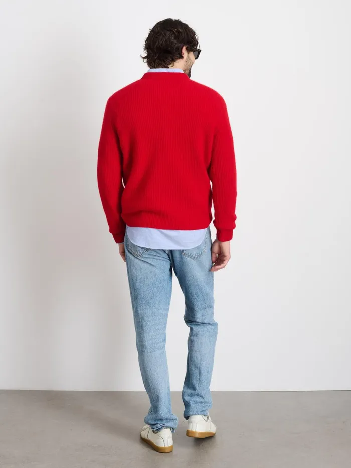 Alex Mill Sweaters Women Jordan Sweater In Washed Cashmere Bright Red