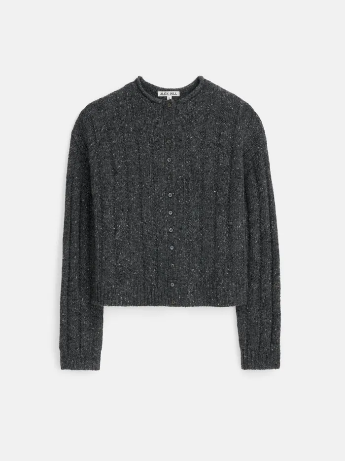 Alex Mill Sweaters Women Reese Cardigan In Donegal Charcoal