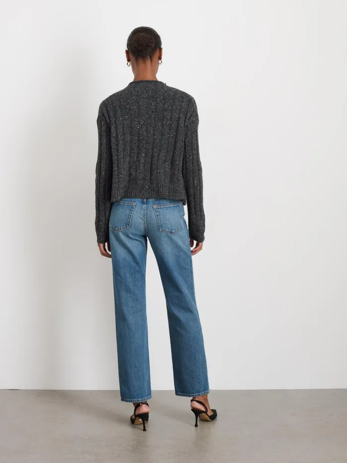Alex Mill Sweaters Women Reese Cardigan In Donegal Charcoal