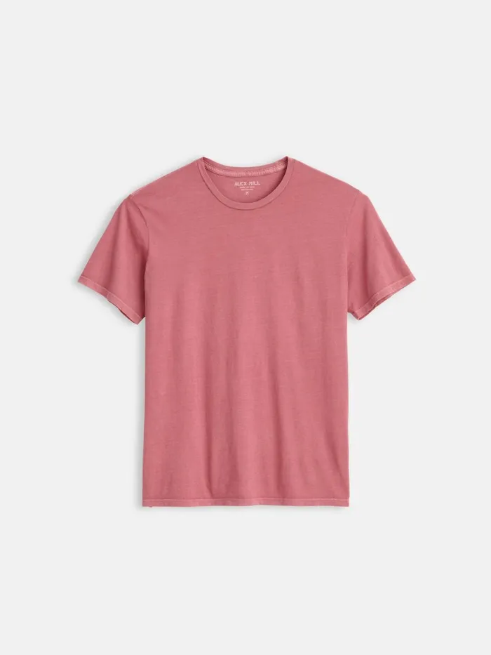 Alex Mill Tees Polos Men Lightweight Mercer Tee Currant