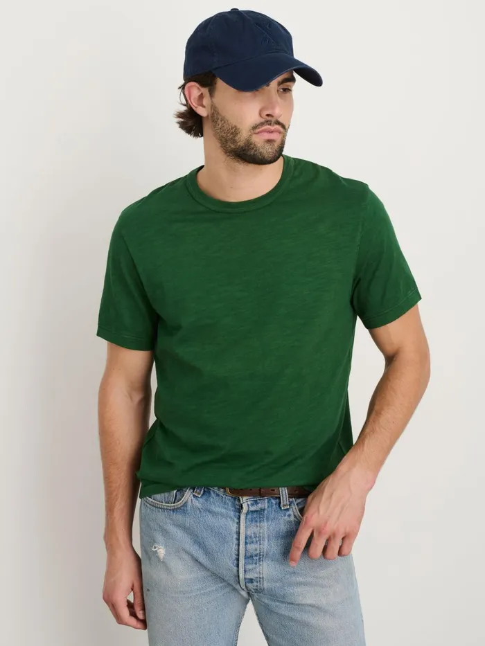 Alex Mill Tees Polos Men Standard TShirt In Slub Cotton Emerald
