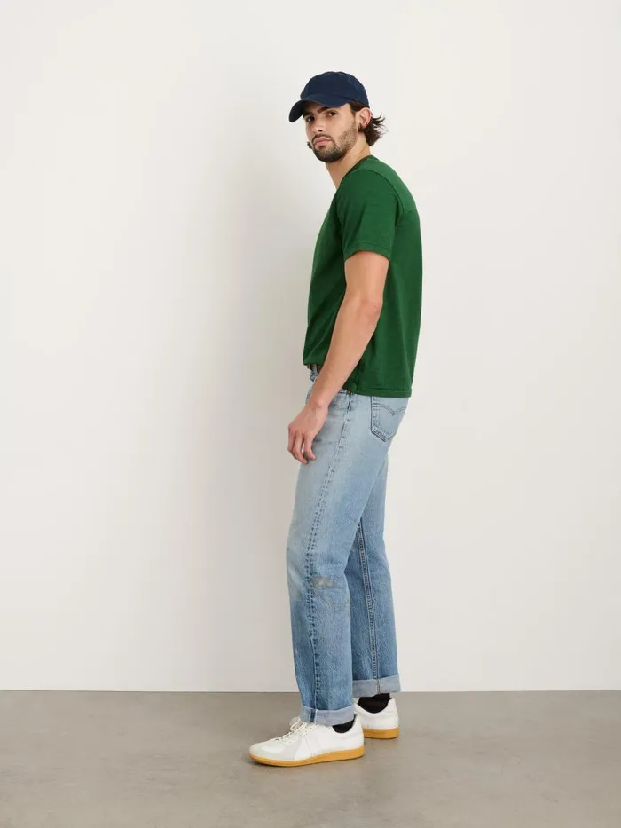 Alex Mill Tees Polos Men Standard TShirt In Slub Cotton Emerald