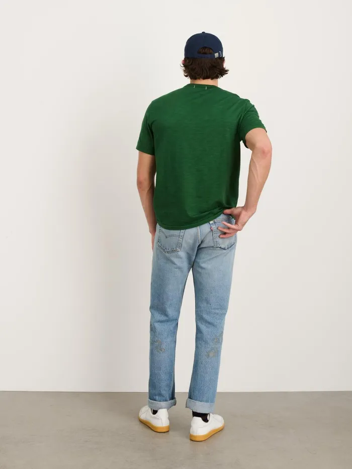 Alex Mill Tees Polos Men Standard TShirt In Slub Cotton Emerald