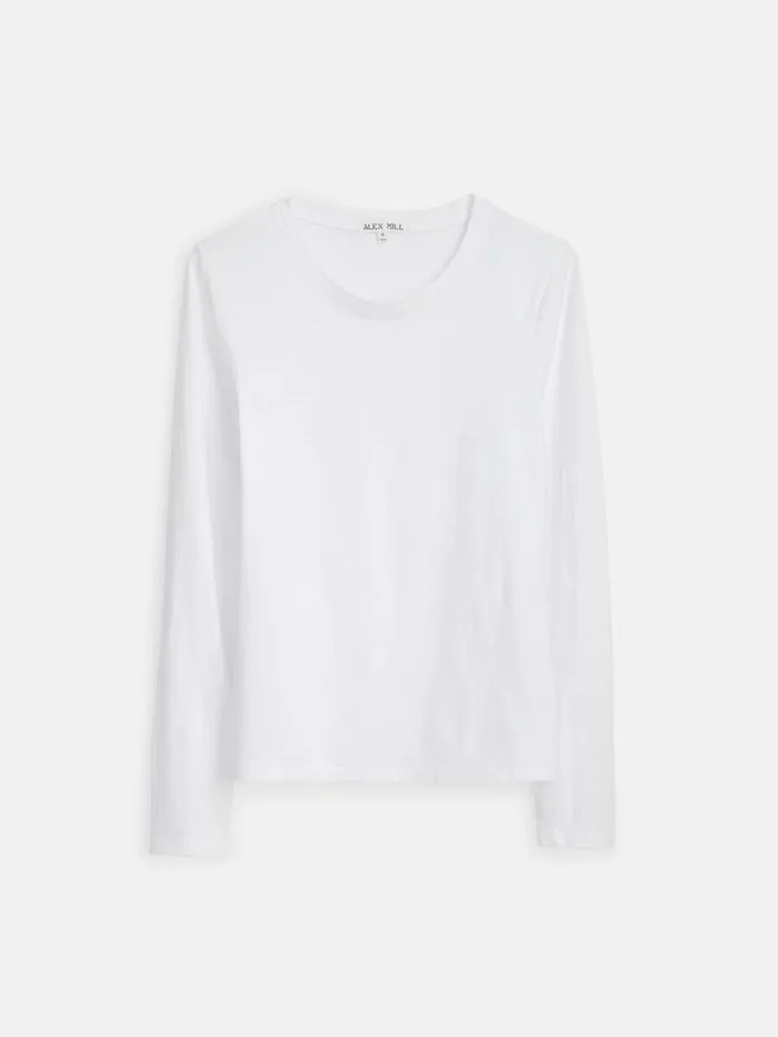 Alex Mill Tees Tanks Women LongSleeve Prospect Tee White