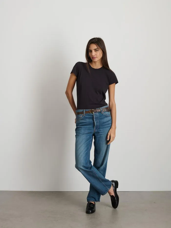 Alex Mill Tees Tanks Women Prospect Tee In Cotton Jersey Black